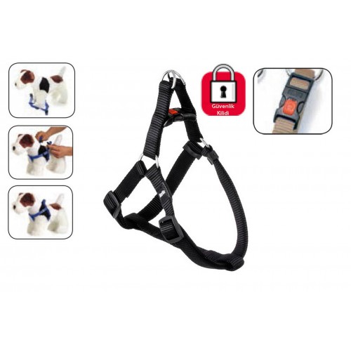 Karlıe Kilitli Göğüs Tasma M 40-70 Cm Siyah Karlıe Kilitli Göğüs Tasma M 40-70 Cm Siyah
