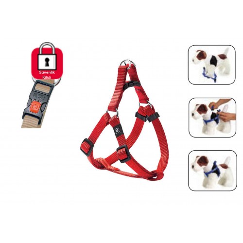 Karlıe Kilitli Göğüs Tasma Xs 20-35cm Kırmızı Karlıe Kilitli Göğüs Tasma Xs 20-35cm Kırmızı