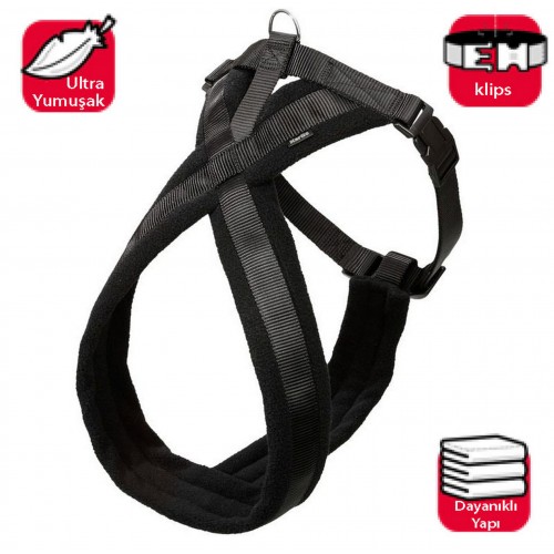 Karlıe Yumuşak Göğüs Tasma 48-55cm Siyah Karlıe Yumuşak Göğüs Tasma 48-55cm Siyah