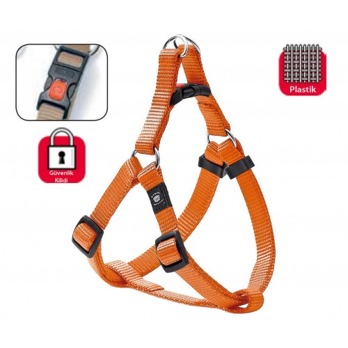 Karlıe Kilitli Göğüs Tasma S/m 35-60cm Turuncu Karlıe Kilitli Göğüs Tasma S/m 35-60cm Turuncu