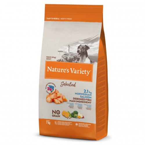 NATURES VARİETY DOG NO SELECTED MINI ADULT NORW. SALMON 7KG NATURES VARİETY DOG NO SELECTED MINI ADULT NORW. SALMON 7KG