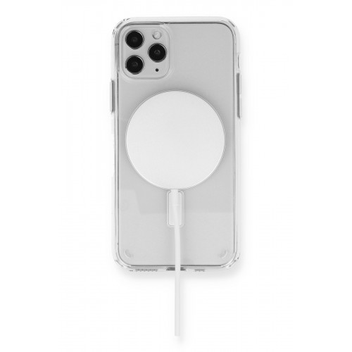 Newface iPhone 11 Pro Max Kılıf Magneticsafe Şeffaf Silikon - Şeffaf Newface iPhone 11 Pro Max Kılıf Magneticsafe Şeffaf Silikon - Şeffaf