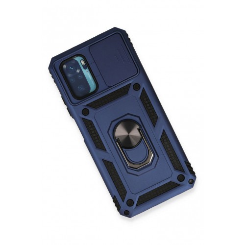 Newface Xiaomi Redmi Note 10 Kılıf Pars Lens Yüzüklü Silikon - Lacivert Newface Xiaomi Redmi Note 10 Kılıf Pars Lens Yüzüklü Silikon - Lacivert