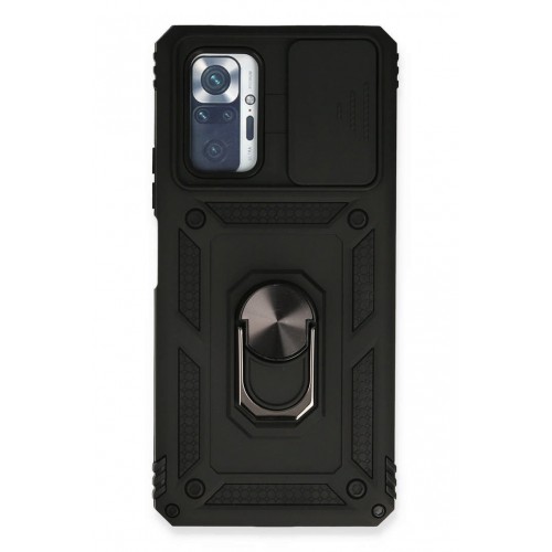 Newface Xiaomi Redmi Note 10 Pro Kılıf Pars Lens Yüzüklü Silikon - Siyah Newface Xiaomi Redmi Note 10 Pro Kılıf Pars Lens Yüzüklü Silikon - Siyah