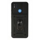 Newface Xiaomi Redmi 9C Kılıf Pars Lens Yüzüklü Silikon - Siyah