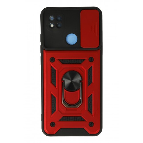 Newface Xiaomi Redmi 9C Kılıf Pars Lens Yüzüklü Silikon - Kırmızı Newface Xiaomi Redmi 9C Kılıf Pars Lens Yüzüklü Silikon - Kırmızı