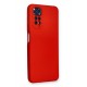 Newface Xiaomi Redmi Note 11 Kılıf Nano içi Kadife Silikon - Kırmızı Newface Xiaomi Redmi Note 11 Kılıf Nano içi Kadife Silikon - Kırmızı