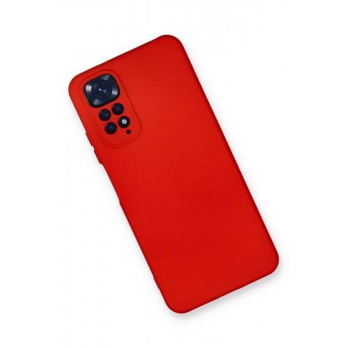 Newface Xiaomi Redmi Note 11 Kılıf Nano içi Kadife Silikon - Kırmızı Newface Xiaomi Redmi Note 11 Kılıf Nano içi Kadife Silikon - Kırmızı