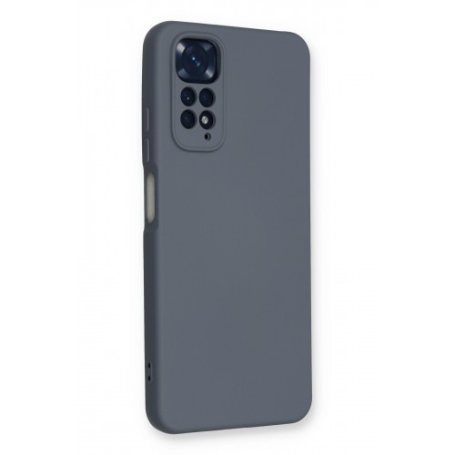 Newface Xiaomi Redmi Note 11 Kılıf Nano içi Kadife Silikon - Gri Newface Xiaomi Redmi Note 11 Kılıf Nano içi Kadife Silikon - Gri