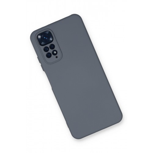 Newface Xiaomi Redmi Note 11 Kılıf Nano içi Kadife Silikon - Gri Newface Xiaomi Redmi Note 11 Kılıf Nano içi Kadife Silikon - Gri