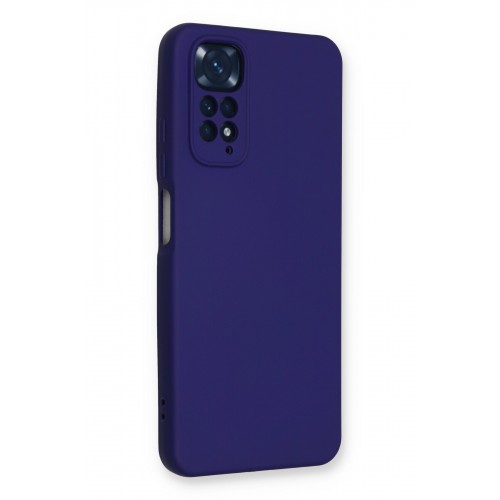 Newface Xiaomi Redmi Note 11 Kılıf Nano içi Kadife Silikon - Mor Newface Xiaomi Redmi Note 11 Kılıf Nano içi Kadife Silikon - Mor