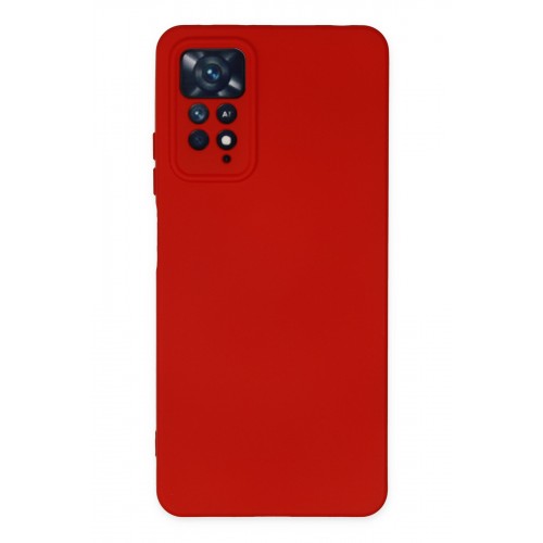 Newface Xiaomi Redmi Note 11 Pro Kılıf Nano içi Kadife Silikon - Kırmızı Newface Xiaomi Redmi Note 11 Pro Kılıf Nano içi Kadife Silikon - Kırmızı