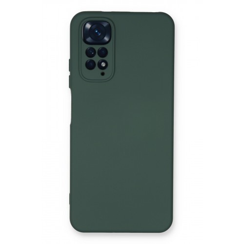 Newface Xiaomi Redmi Note 11 Kılıf Nano içi Kadife Silikon - Koyu Yeşil Newface Xiaomi Redmi Note 11 Kılıf Nano içi Kadife Silikon - Koyu Yeşil