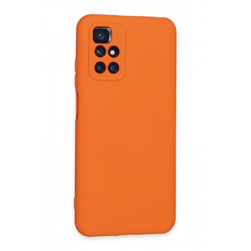 Newface Xiaomi Redmi Note 11 4G Kılıf Nano içi Kadife Silikon - Turuncu Newface Xiaomi Redmi Note 11 4G Kılıf Nano içi Kadife Silikon - Turuncu