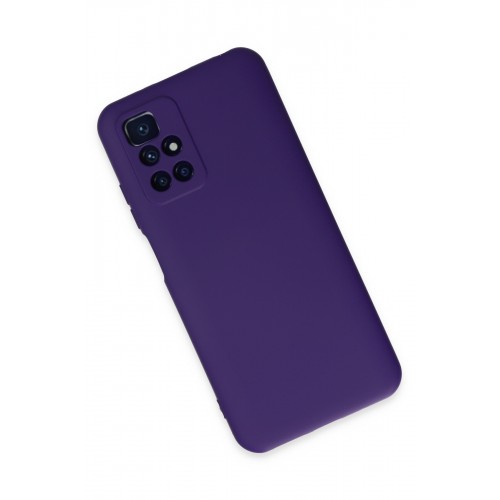 Newface Xiaomi Redmi Note 11 4G Kılıf Nano içi Kadife Silikon - Mor Newface Xiaomi Redmi Note 11 4G Kılıf Nano içi Kadife Silikon - Mor