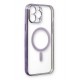 Newface iPhone 13 Pro Kılıf Magneticsafe Lazer Silikon - Mor