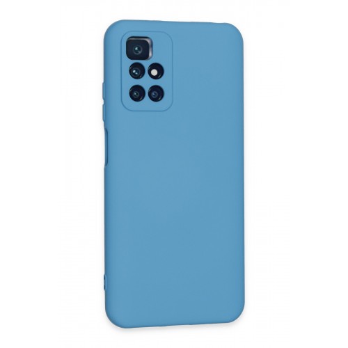 Newface Xiaomi Redmi Note 11 4G Kılıf Nano içi Kadife Silikon - Mavi Newface Xiaomi Redmi Note 11 4G Kılıf Nano içi Kadife Silikon - Mavi