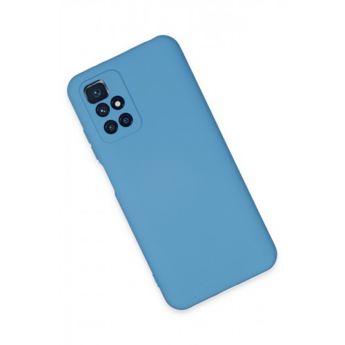 Newface Xiaomi Redmi Note 11 4G Kılıf Nano içi Kadife Silikon - Mavi Newface Xiaomi Redmi Note 11 4G Kılıf Nano içi Kadife Silikon - Mavi