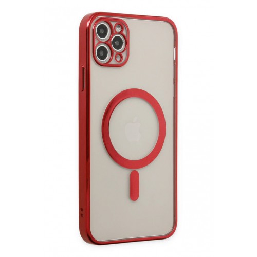 Newface iPhone 11 Pro Kılıf Magneticsafe Lazer Silikon - Kırmızı Newface iPhone 11 Pro Kılıf Magneticsafe Lazer Silikon - Kırmızı