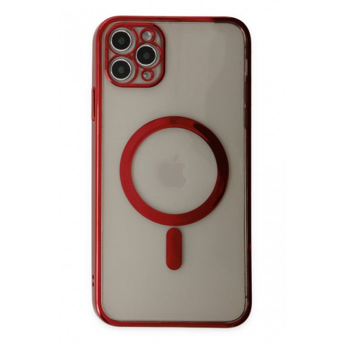 Newface iPhone 11 Pro Kılıf Magneticsafe Lazer Silikon - Kırmızı Newface iPhone 11 Pro Kılıf Magneticsafe Lazer Silikon - Kırmızı