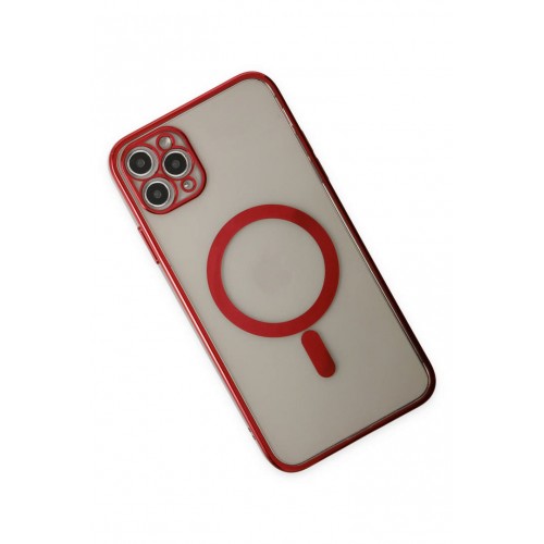 Newface iPhone 11 Pro Kılıf Magneticsafe Lazer Silikon - Kırmızı Newface iPhone 11 Pro Kılıf Magneticsafe Lazer Silikon - Kırmızı