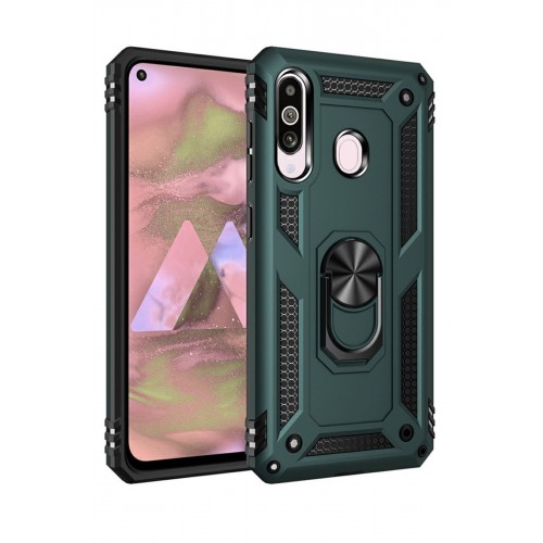 Newface Samsung Galaxy A60 Kılıf Sofya Yüzüklü Silikon Kapak - Yeşil Newface Samsung Galaxy A60 Kılıf Sofya Yüzüklü Silikon Kapak - Yeşil