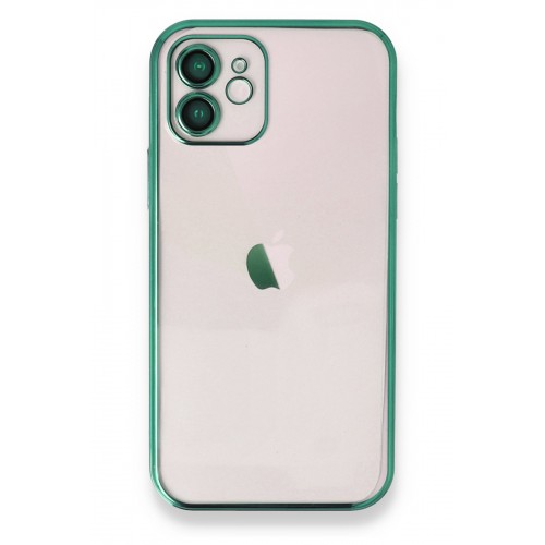 Newface iPhone 11 Kılıf Razer Lensli Silikon - Yeşil