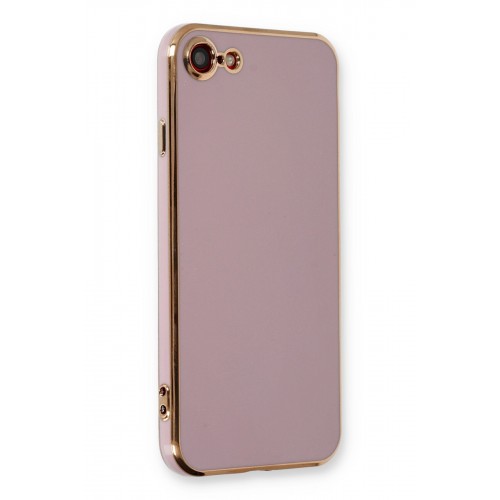 Newface iPhone 7 Kılıf Volet Silikon - Mor Newface iPhone 7 Kılıf Volet Silikon - Mor