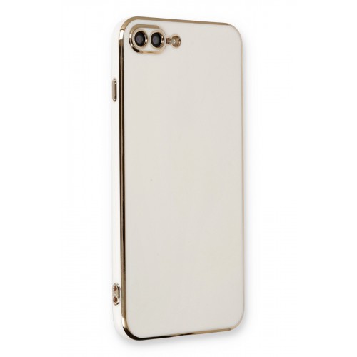 Newface iPhone 8 Plus Kılıf Volet Silikon - Beyaz Newface iPhone 8 Plus Kılıf Volet Silikon - Beyaz