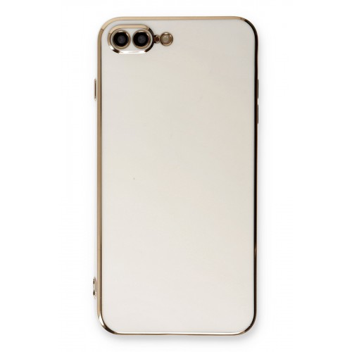 Newface iPhone 8 Plus Kılıf Volet Silikon - Beyaz Newface iPhone 8 Plus Kılıf Volet Silikon - Beyaz