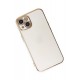 Newface iPhone 13 Kılıf Volet Silikon - Beyaz Newface iPhone 13 Kılıf Volet Silikon - Beyaz