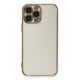 Newface iPhone 13 Pro Kılıf Volet Silikon - Beyaz Newface iPhone 13 Pro Kılıf Volet Silikon - Beyaz