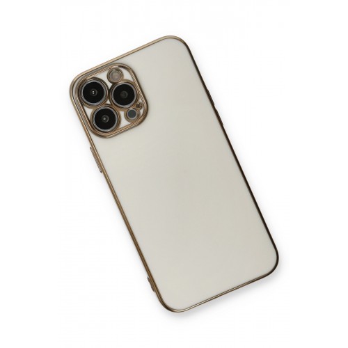 Newface iPhone 13 Pro Kılıf Volet Silikon - Beyaz Newface iPhone 13 Pro Kılıf Volet Silikon - Beyaz
