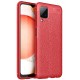Newface Samsung Galaxy A12 Kılıf Focus Derili Silikon - Kırmızı Newface Samsung Galaxy A12 Kılıf Focus Derili Silikon - Kırmızı