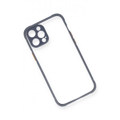 Newface iPhone 12 Pro Kılıf Miami Şeffaf Silikon - Gri Newface iPhone 12 Pro Kılıf Miami Şeffaf Silikon - Gri