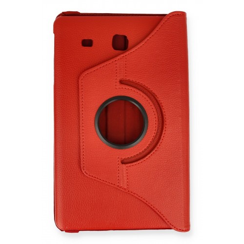Newface Samsung Galaxy T560 Tab E 9.7 Kılıf 360 Tablet Deri Kılıf - Kırmızı Newface Samsung Galaxy T560 Tab E 9.7 Kılıf 360 Tablet Deri Kılıf - Kırmızı