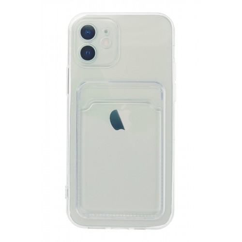 Newface iPhone 12 Kılıf Kart Şeffaf Silikon - Şeffaf Newface iPhone 12 Kılıf Kart Şeffaf Silikon - Şeffaf