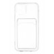 Newface iPhone 12 Kılıf Kart Şeffaf Silikon - Şeffaf Newface iPhone 12 Kılıf Kart Şeffaf Silikon - Şeffaf