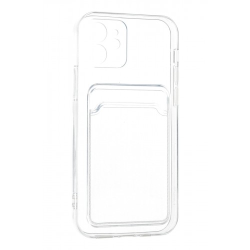 Newface iPhone 12 Kılıf Kart Şeffaf Silikon - Şeffaf Newface iPhone 12 Kılıf Kart Şeffaf Silikon - Şeffaf