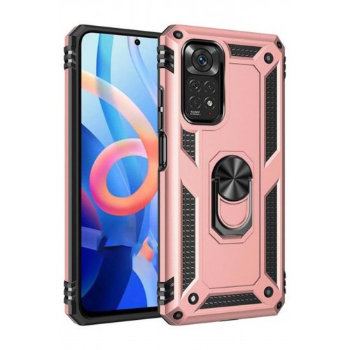 Newface Xiaomi Redmi Note 11 Kılıf Sofya Yüzüklü Silikon Kapak - Rose Newface Xiaomi Redmi Note 11 Kılıf Sofya Yüzüklü Silikon Kapak - Rose