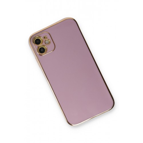 Newface iPhone 11 Kılıf Volet Silikon - Mor Newface iPhone 11 Kılıf Volet Silikon - Mor